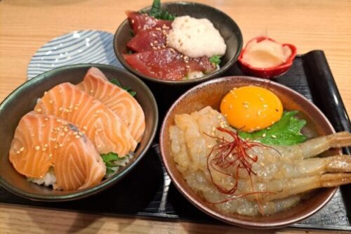 【熊本市中央区】2025年12月オープン！3色丼が1,500円～！？街中ランチに海鮮ならこのお店【裏庭食堂サカナバ】